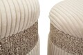 Set 3 taburete cu spatiu de depozitare Cream, Mauro Ferretti, 40.5x49.5 cm, MDF/poliester, crem