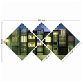 Set 4 tablouri decorative, 4MDF45466113, MDF, Imprimat UV, Multicolor