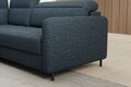Coltar extensibil stanga 3 locuri ELTAP, LT-40MAN, Barea, 208x160x100 cm, lemn/poliester, albastru inchis