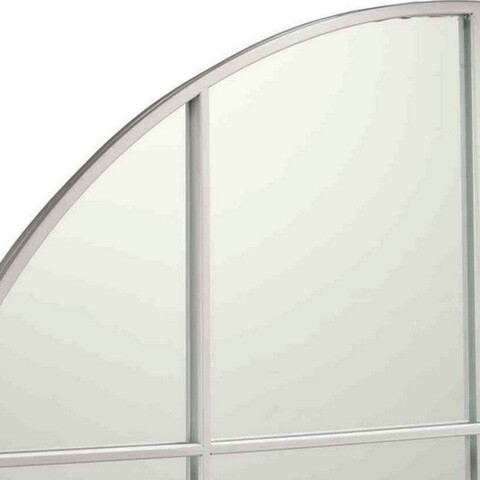 Oglinda decorativa Circular, Gift Decor, Ø100 cm, metal, alb