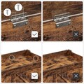 Bancheta cu spatiu depozitare, Vasagle, 100x40x46 cm, PAL, maro rustic