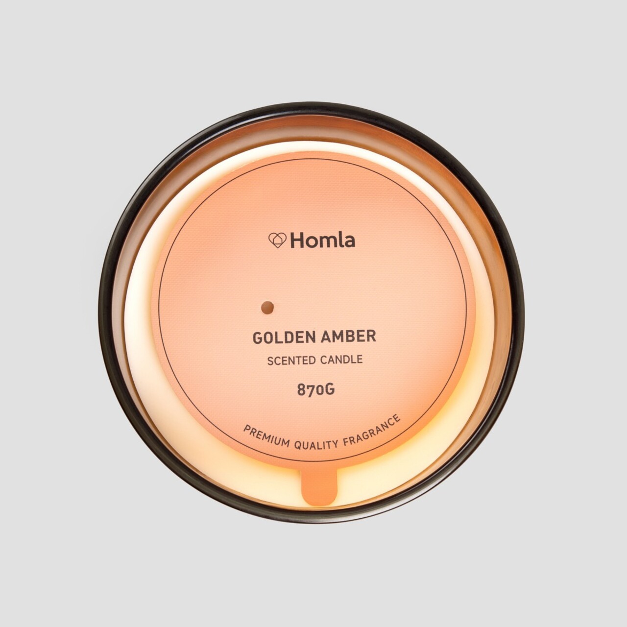 Lumanare parfumata Glow, Homla, 870 gr, ceara/sticla, auriu - view 5