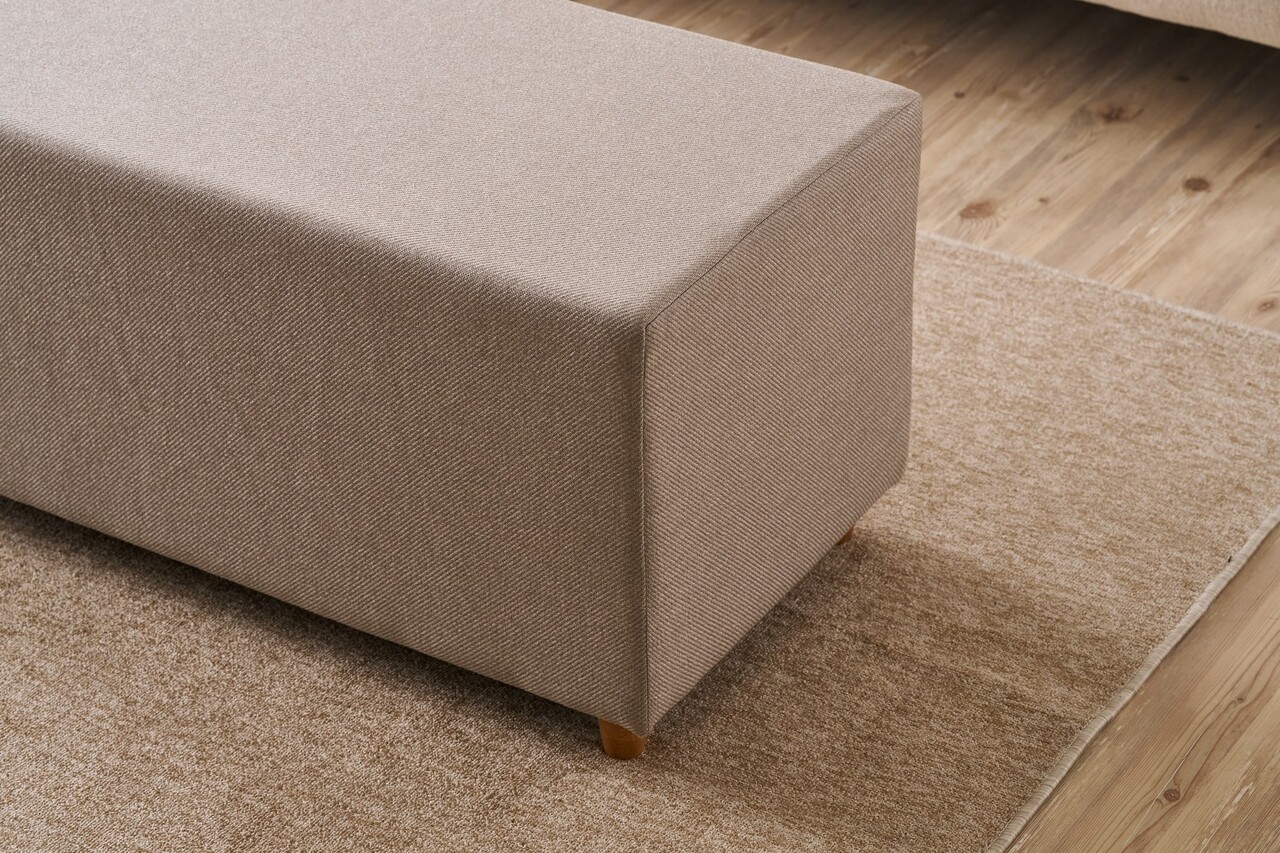 Taburet, Atelier del Sofa, 825BLC5186, Lemn, Bej - view 3
