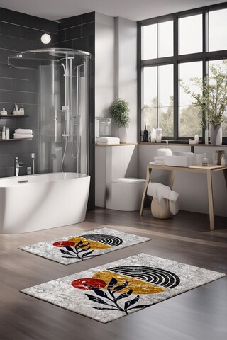 Set covorase de baie, Cartwright, CT-5406, Poliester, Multicolor