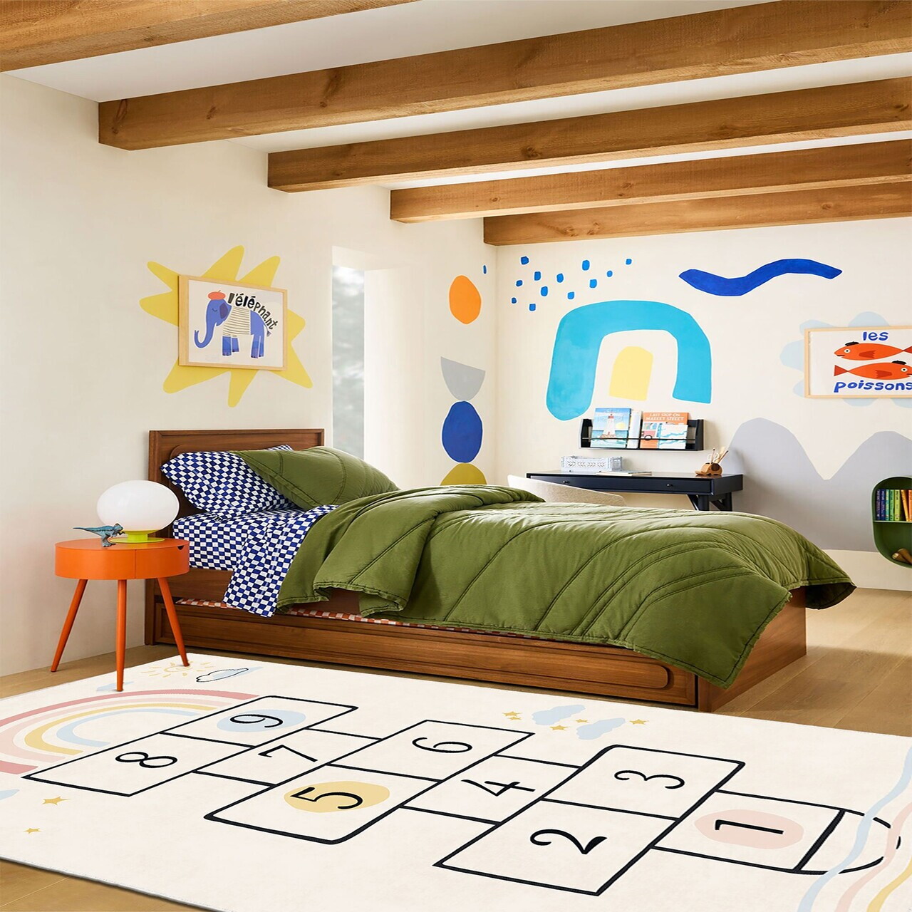 Covor, Wookece1696, 60x100 cm, Crem
