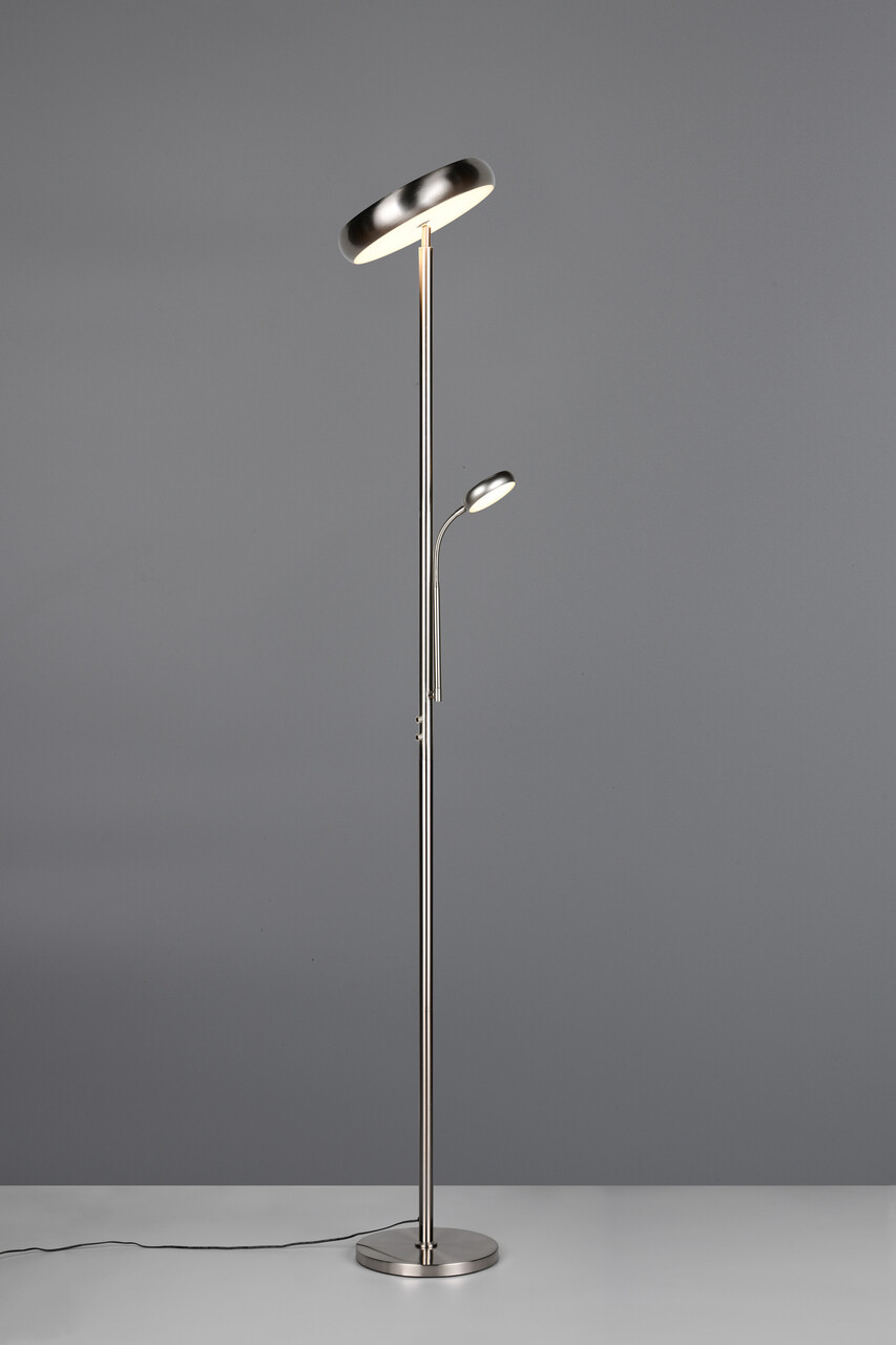 Lampadar Palermo, RL, 28x183 cm, 5W / 18W, 2x SMD, metal, nichel mat - imagine 2