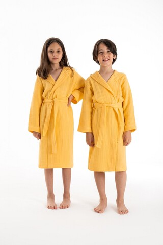 Halat de baie pentru copii, DC Home, Muslin, Bumbac , Galben