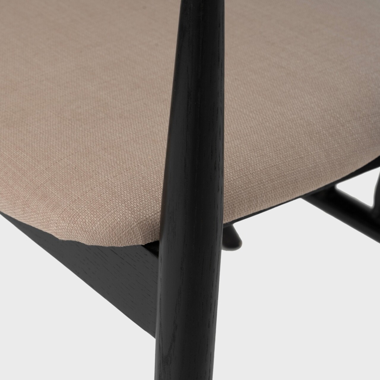 Scaun Calido, Homla, 58x55x78 cm, lemn/poliester, negru