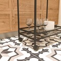 Carucior pentru servire, Caliente, Vortex, 60x80x35 cm, Sticla temperata, Negru