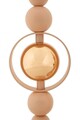 Set 2 suporturi de lumanare Saturn, Mauro Ferretti, 10x27 cm, 10x33 cm, fier, roz/auriu