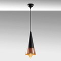 Lustra, Tatum, 584TTM1128, Metal, Negru/Cupru