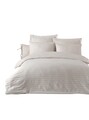 Lenjerie de pat dubla, Water Yollu Saten - Beige, EnLora Home, 70% bumbac/30% poliester