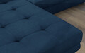 Coltar extensibil stanga 4 locuri ELTAP, Armd-62, Armando, 289x203x85 cm, lemn/poliester, albastru inchis