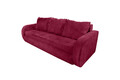 Canapea extensibila Genoa Rosu, 230x97x78 cm, cu lada de depozitare