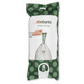 Set 20 saci de gunoi, Brabantia, PerfectFit, marimea R, 36 L, nailon, alb
