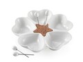 Platou pentru aperitive, Hearts Antipasto, Brandani, Ø28 cm, portelan/bambus