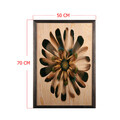 Tablou decorativ, Flower XL, Lemn, Lemn, Multicolor