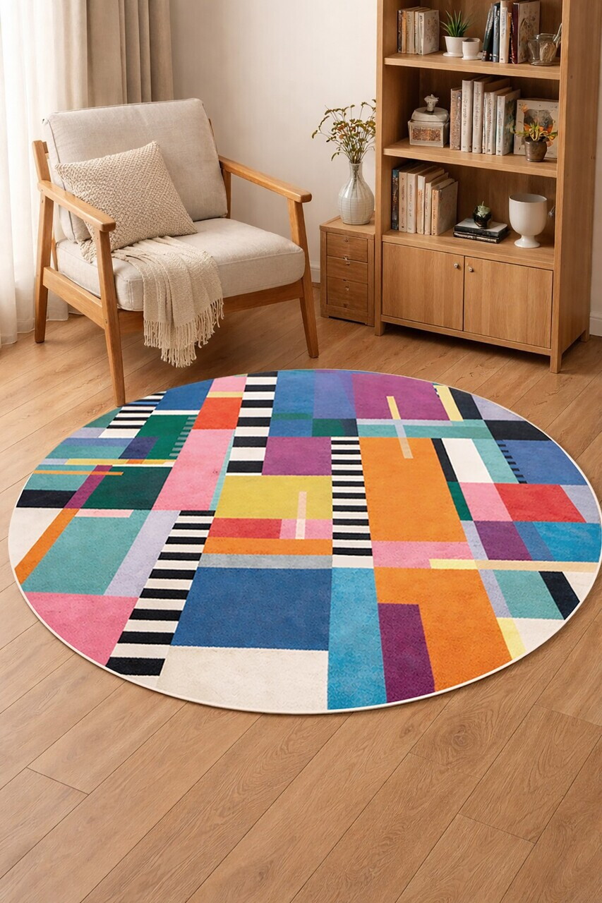 Covor, DC-7503-7, 200x200 cm, Poliester, Multicolor — imaginea 3