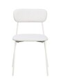 Scaun Inka, Bizzotto, 45x49x78 cm, otel/poliester, alb
