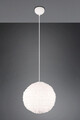 Lustra Furry, RL, 35x150 cm, 10W, 1x E27, plus sintetic, alb
