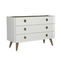 Comoda, Tera Home, Nadya, 120 x 80.3 x 45 cm, pal melaminat, alb/nuc