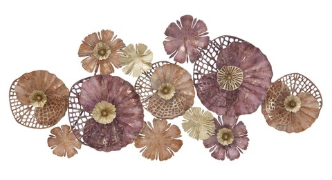 Decoratiune de perete crox, mauro ferretti, 132x64 cm, fier, multicolor
