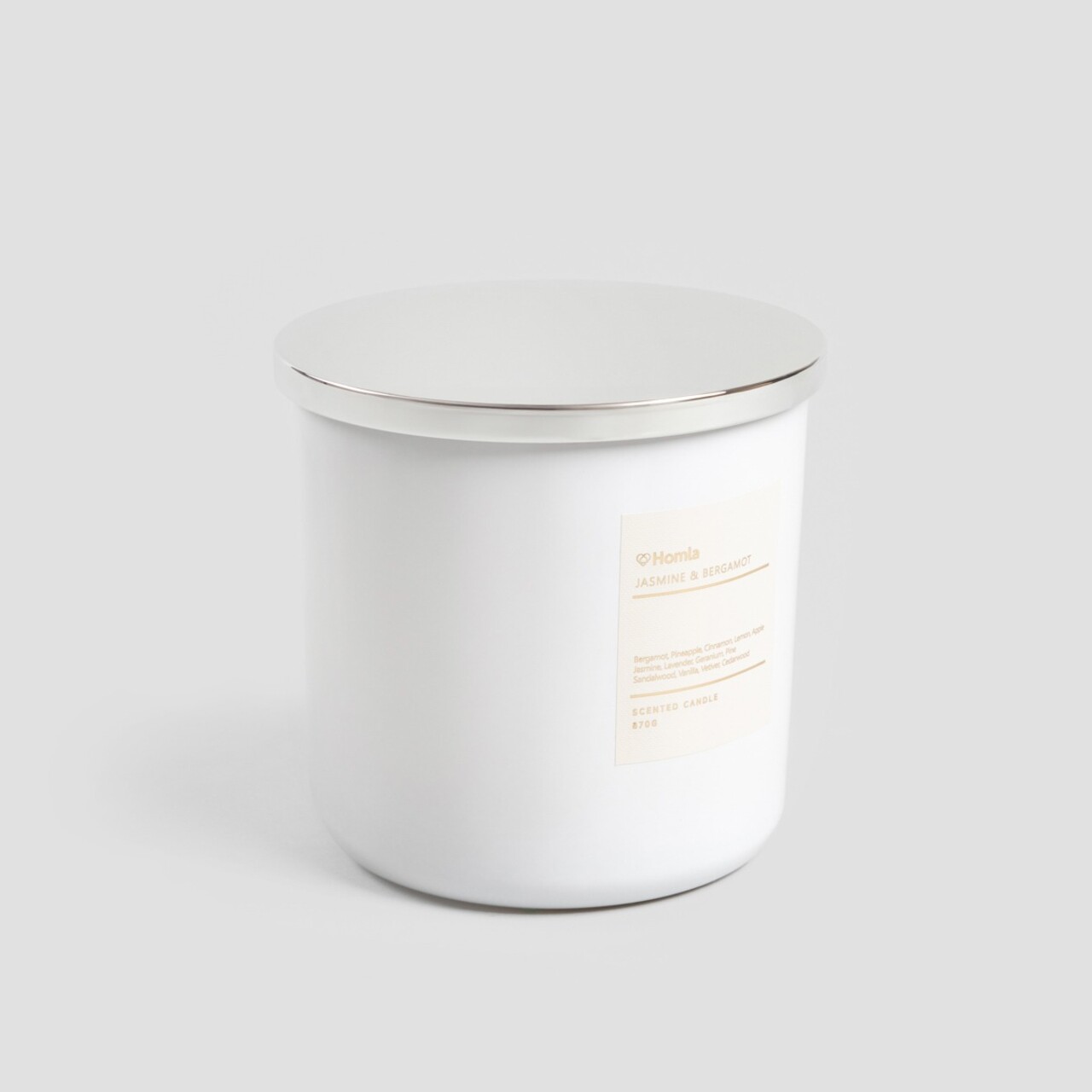 Lumanare parfumata Aura, Homla, 870 gr, ceara, alb - 2 | YEO