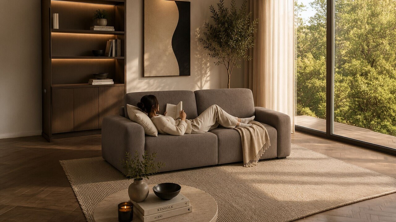 Canapea 3 locuri, Atelier del Sofa, 560ARE5272, Maro — imaginea 2