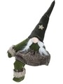 Decoratiune Gnome girl w dress, 24x8x43 cm, plus, multicolor