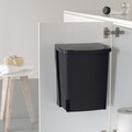 Cos de gunoi pentru dulap, Brabantia, Black, 10 L, 21.2x25.7x33 cm, otel, negru
