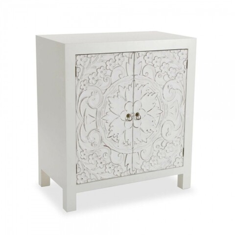 Comoda, white dybe, 40 x 80 x 70 cm, lemn, alb
