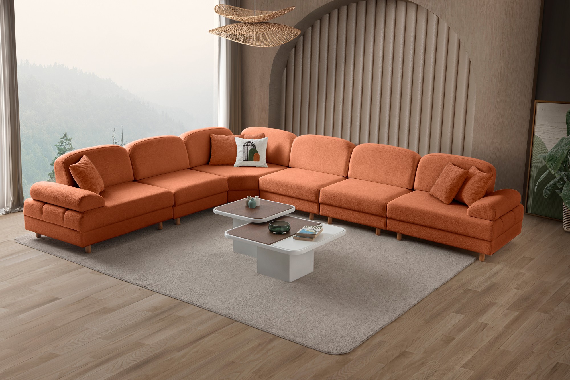 Coltar, Atelier del Sofa, 752EST1456, Portocaliu
