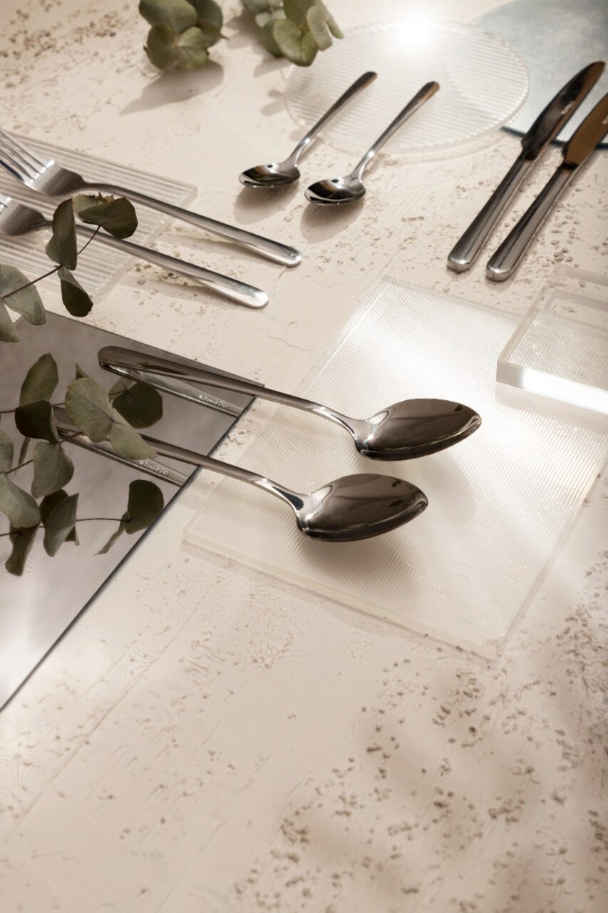 Set tacamuri 24 piese Lugano, Homla, inox 18/0, argintiu - imagine 12