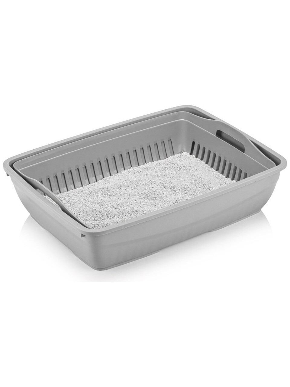 Litiera pentru pisici, Paws &amp; Whiskers, 5088-03-1, Plastic, Gri - view 4