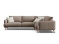 Coltar dreapta 4 locuri, Naomi, Micadoni Home, 280x195x75 cm, tesatura structurata, cappuccino