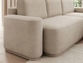 Coltar extensibil dreapta 4 locuri ELTAP, Aurumm, 285x180x92 cm, lemn/poliester, bej inchis