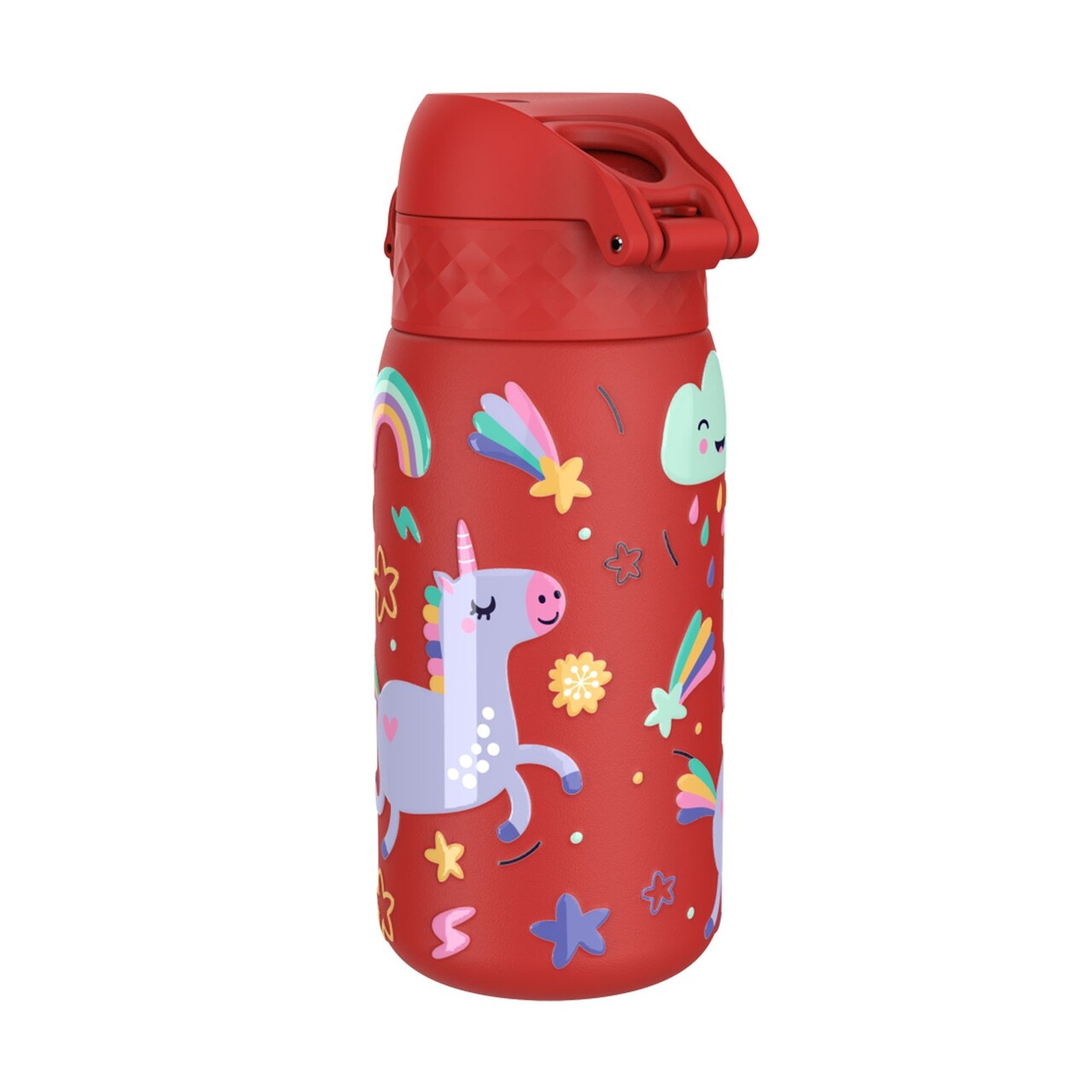 Sticla apa pentru copii, inox, 400ml, Red, Unicorns - Ion8 - view 3