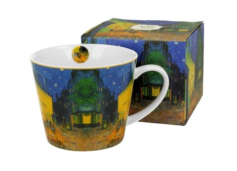 Cana, duo, vincent van gogh - terrace at night, 610 ml, portelan, multicolor