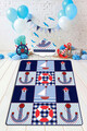 Covor, Ship  , 100x200 cm, Catifea, Multicolor