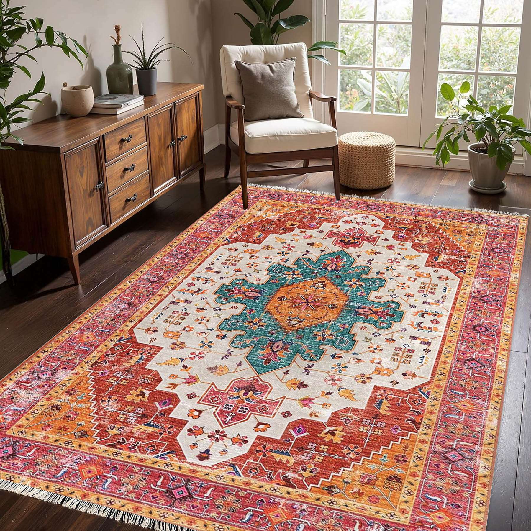 Covor, 326, 120x180 cm, Bumbac, Multicolor