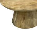 Masuta de cafea Aliki, Inart, 90x90x40 cm, lemn de mango, natural