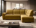 Coltar extensibil dreapta 3 locuri ELTAP, RT-45NU, Siber, 270x186x93 cm, lemn/poliester, mustar