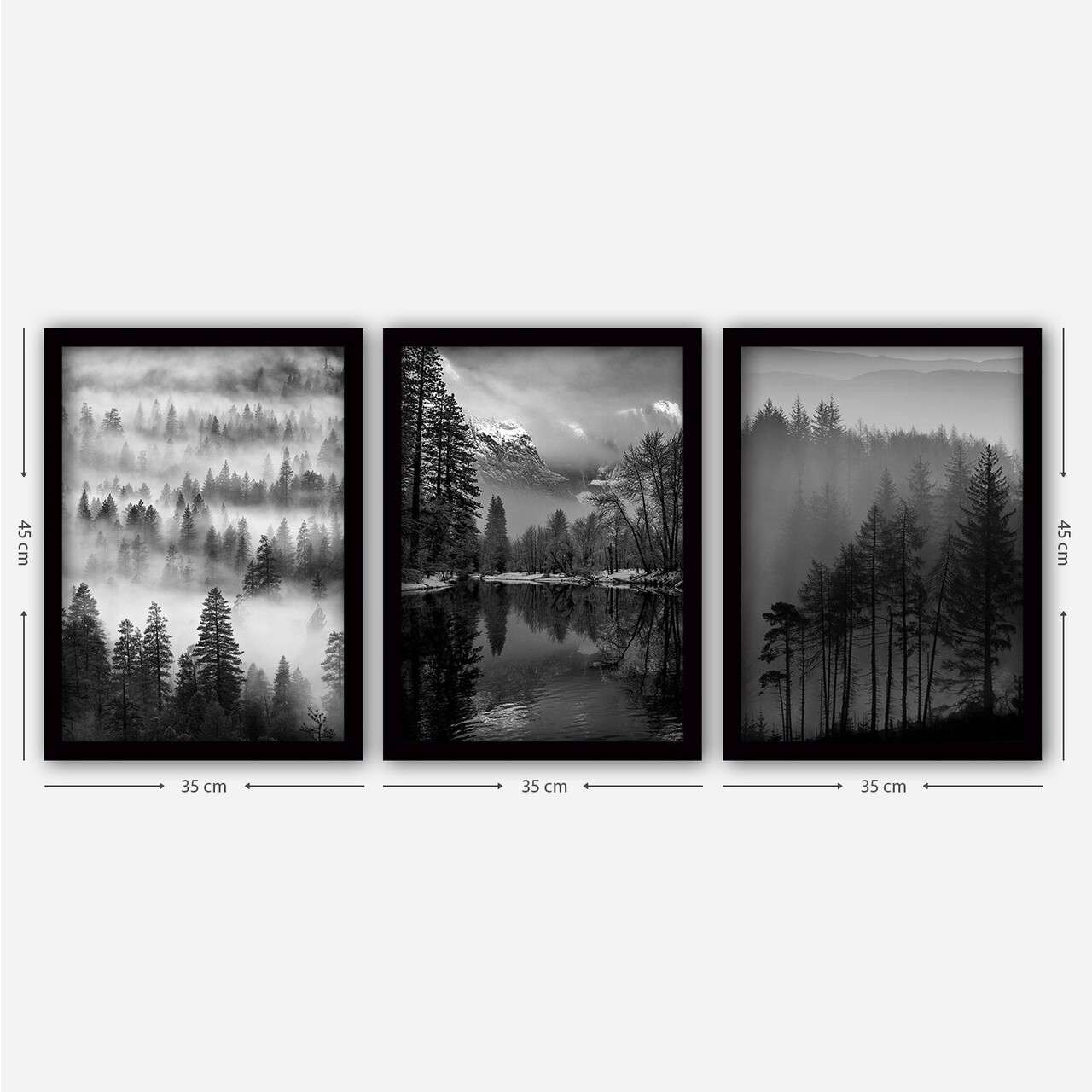 Set 3 tablouri decorative, 3SC07, Plastic, Multicolor - view 2