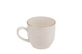 Set 6 cesti + 6 farfurii, Kutahya Porselen, MLN12KT14R520, 50 ml, portelan, crem/auriu