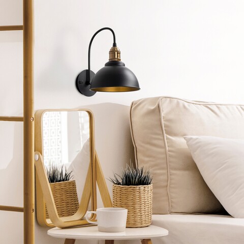Aplica de perete, varzan - 10840, fulgor, 27 x 27 x 36 cm, 1 x e27, 15w, negru