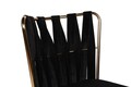 Set scaune 2 piese, Nmobb, Kuşaklı-211 V2, Metal, Negru