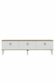 Comoda TV, Hanah Home, Demet, 180x53x30 cm, Stejar Safir / Alb