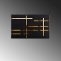 Aplica de perete, 622 - A, Opviq, 35 x 10 x 22 cm, 1 x E27, 40W, negru