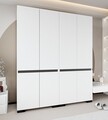 Dulap pentru haine, Hanah Home, Floransa 180, 180x210x52 cm, PAL, Alb / Antracit