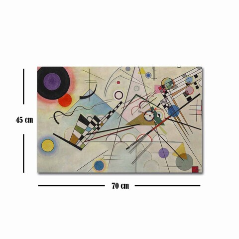 Tablou decorativ, FAMOUSART-043, Canvas, Dimensiune: 45 x 70 cm, Multicolor